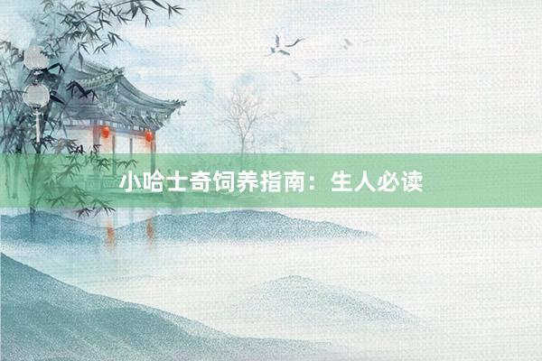 小哈士奇饲养指南：生人必读